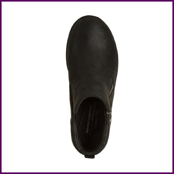 Microleather Ankle Booties with Memory Foam Insole, Side Zip Casual Shoes - Picture 4 of 7
